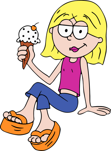 Lizzie Icecream Sticker