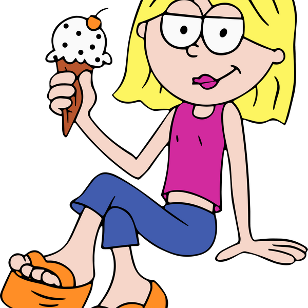 Lizzie Icecream Sticker