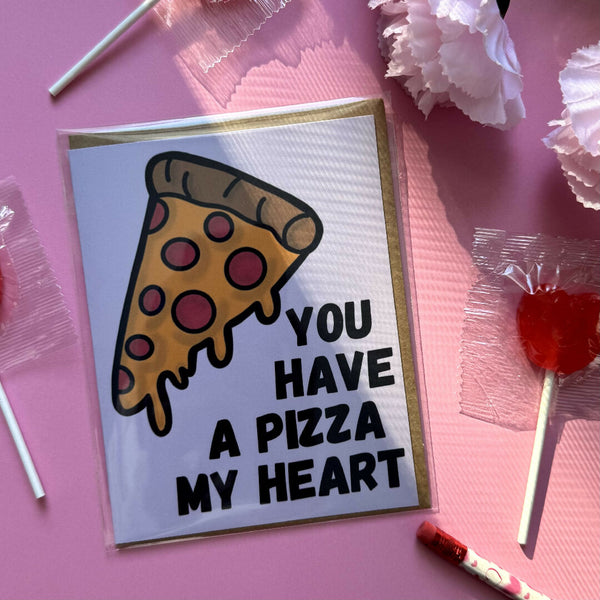 Carte de Saint-Valentin Pizza Mon Cœur