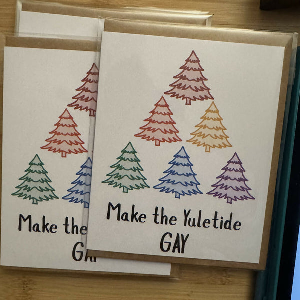Carte de vœux de Noël pour la fierté gay