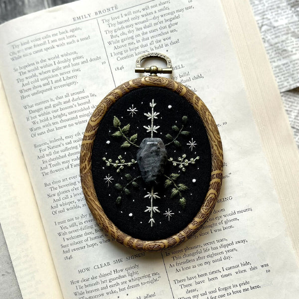 Embroidery Art | Spectrolite Crystal Coffin