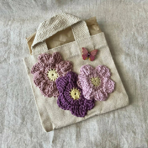 Mini Floral Canvas Tote