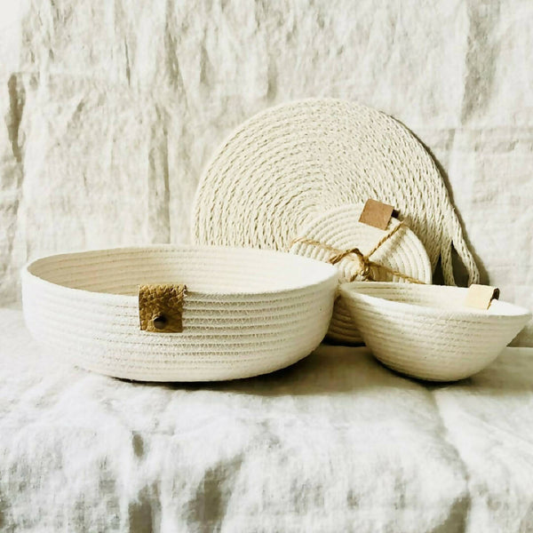 Warm White Home Decor Gift Set by Motif!