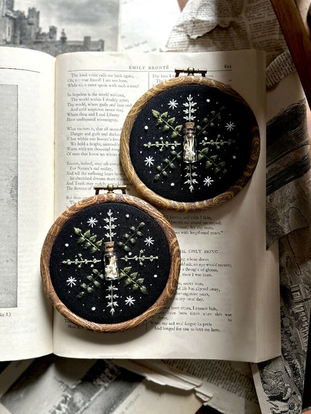 Embroidery Art | Owl Pellet Bones