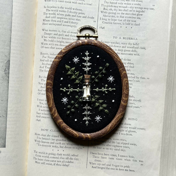 Embroidery Art | Raccoon Paw Bones