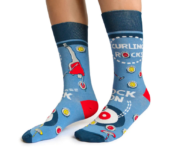 Curling Rocks Socks - LG