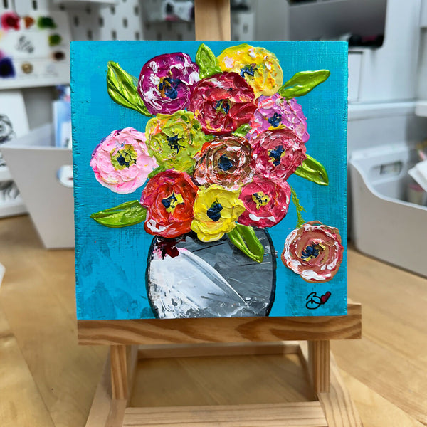 Joyful Flowers in Vase-02
