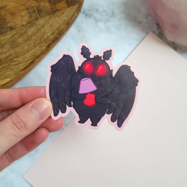 Cuddly Mothman 3" Vinyl Sticker