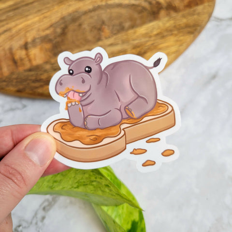 House Hippo 3" Vinyl Sticker
