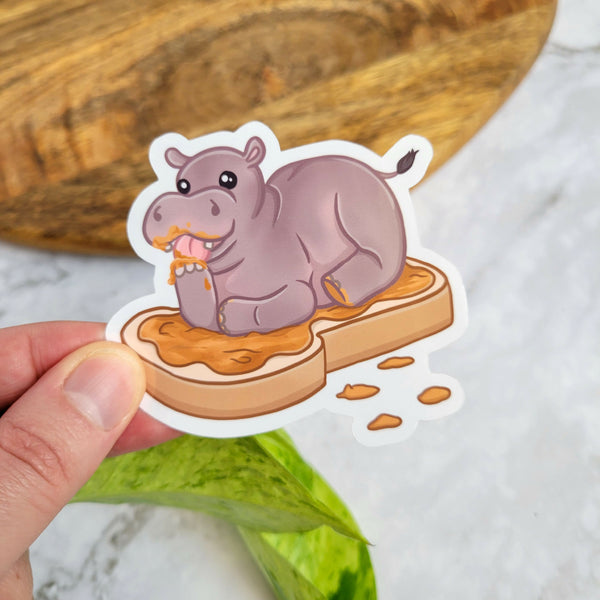 House Hippo 3" Vinyl Sticker