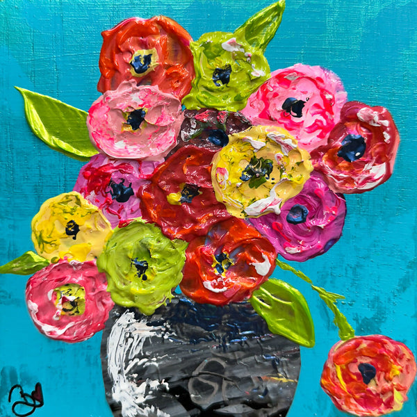 Joyful Flowers in Vase-05