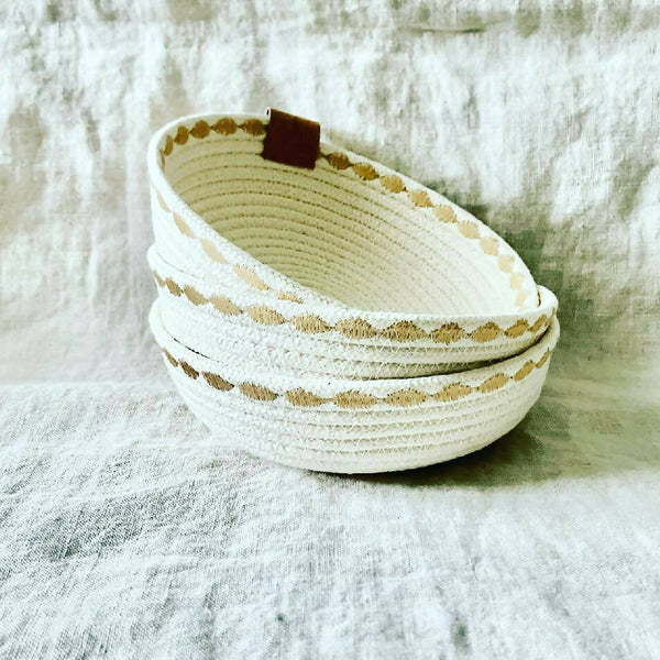 Warm White Trinket Rope Bowl