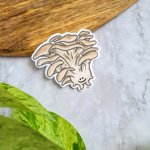 Oyster Mushroom 3" Vinyl Sticker