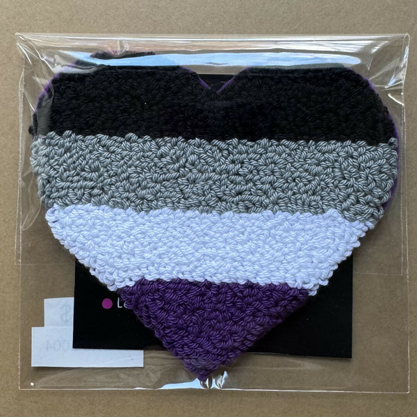 A-Sexual Pride Heart Mug Rug