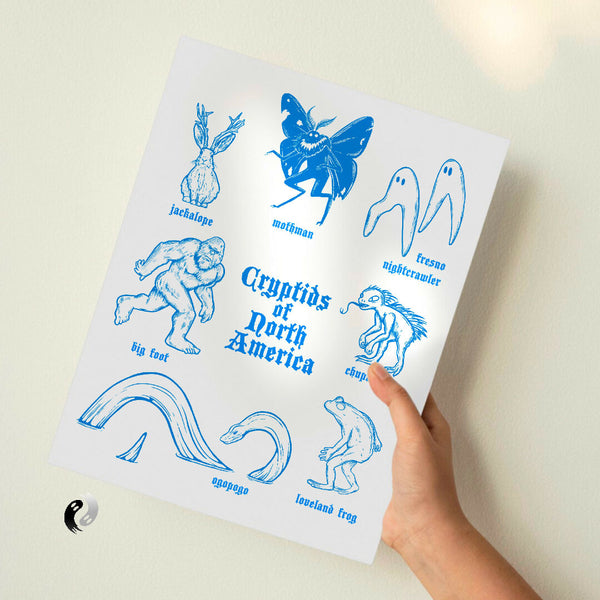 Cryptids of North America print
