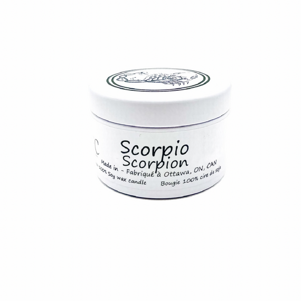 Scorpio Zodiac Candle, 2oz