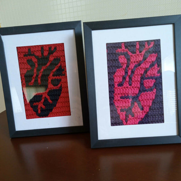 Framed Anatomical Heart