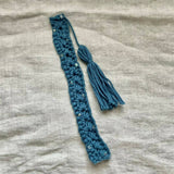 Crochet Star Stitched Bookmark with Decorative Beading 