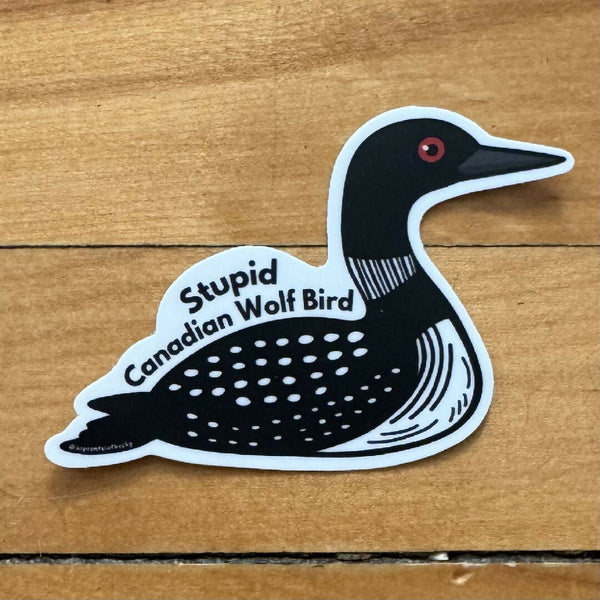 Hockey Romance Loon Sticker
