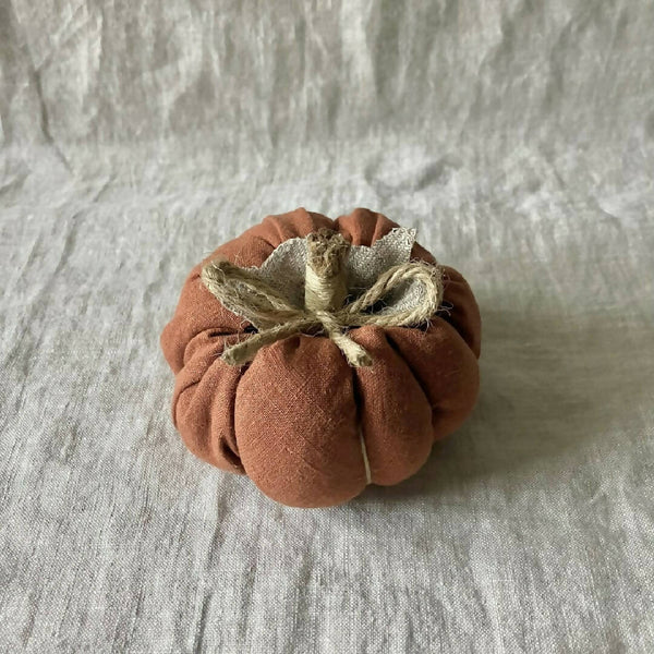 Terracotta Linen Rope Pumpkin