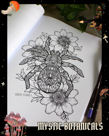Journal anti-anxiété format voyage : Mystic Botanicals