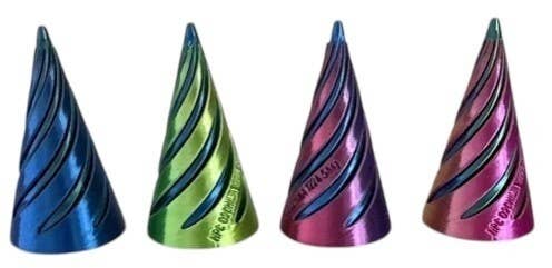 3D Printed Metallic Impossible Fidget Cone