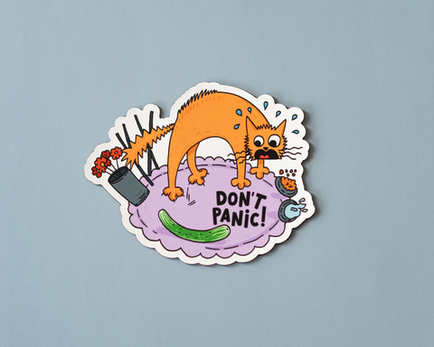 Don't Panic Vinyl Sticker