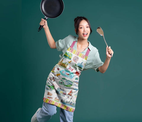 Tablier polyvalent à l'effigie des monuments du Canada