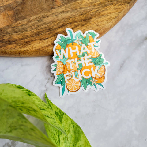 What The Fuck 3" Vinyl Sticker