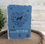 Leave paw prints 