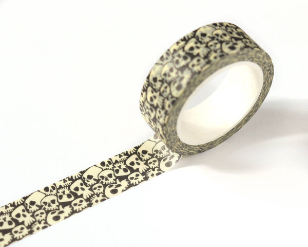 Halloween Edgy Skulls Washi Tape - 15mm x 10m