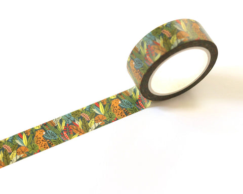 Tropical Jungle Cheetah Washi Tape - 15mm x 10m