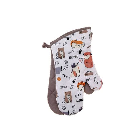 Oven Mitts 2 Pcs Dog & Cat