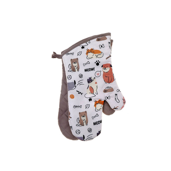Oven Mitts 2 Pcs Dog & Cat