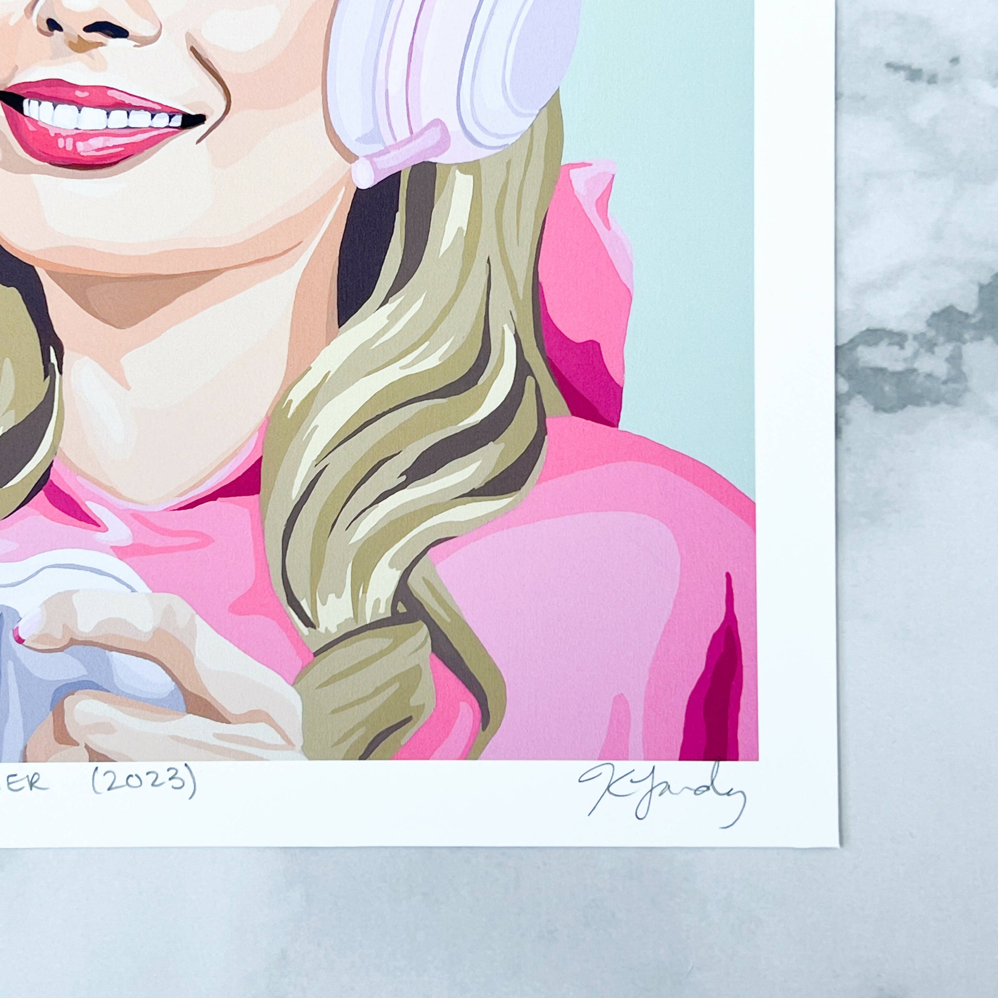 Barbie 8x8" art print (Margot Robbie) - Shop Motif