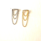 Sparkle Bar Chain Earrings 
