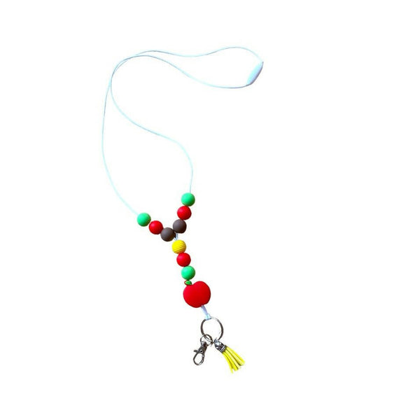 Beaded Lanyard - Apple - Shop Motif