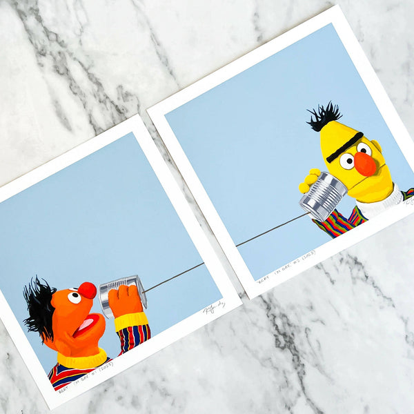 "Bert... I'm Gay." 8x8" art prints - Shop Motif