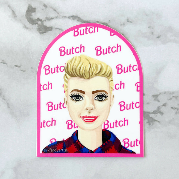 Butch doll sticker