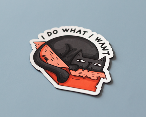 I Do What I Want Vinyl Sticker