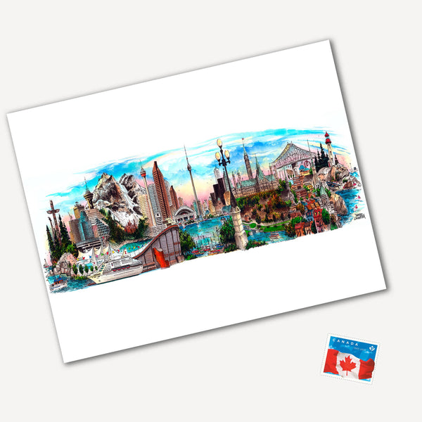 Canada Coast To Coast  Postcard