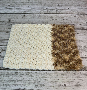 2 in 1 brown scrubby 