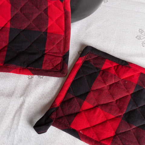 Buffalo Check Potholder set of 2