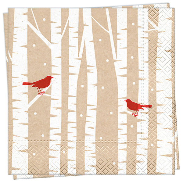 Red Birds  Luncheon Napkin