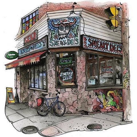 Carte postale de Toronto de Sneaky Dee