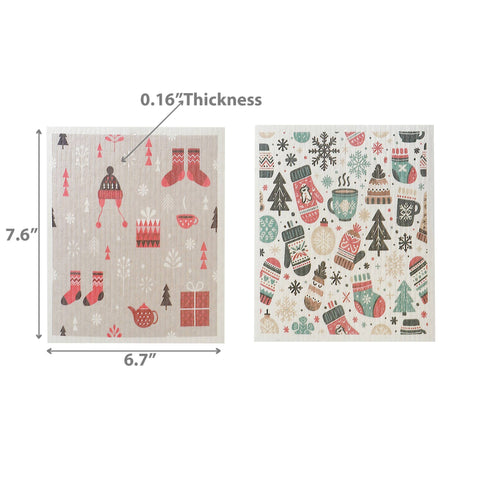 SWEDISH DISH CLOTH SET OF 2 (MITTENS, TOQUE & SOCKS )(ASSTD)