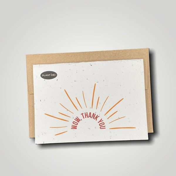 Wow, Thank You Plantable Greeting Card