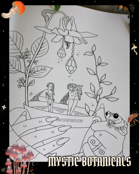 Journal anti-anxiété format voyage : Mystic Botanicals