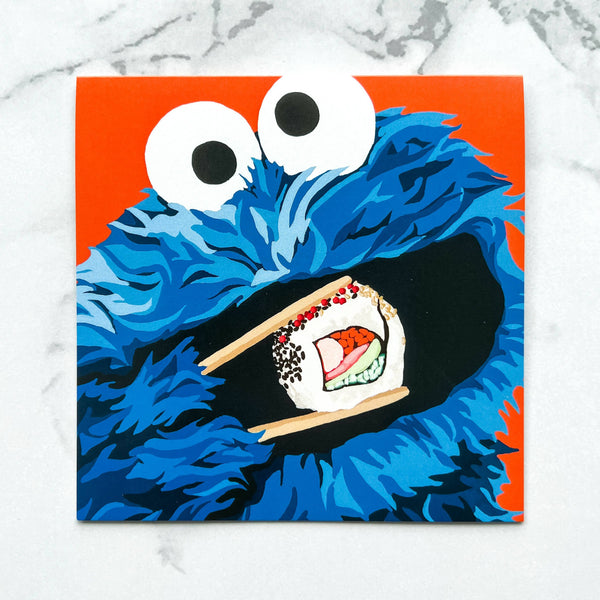 C Is For California Roll blank greeting card