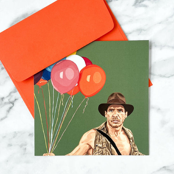 A Little Cheer Against The Doom blank greeting card